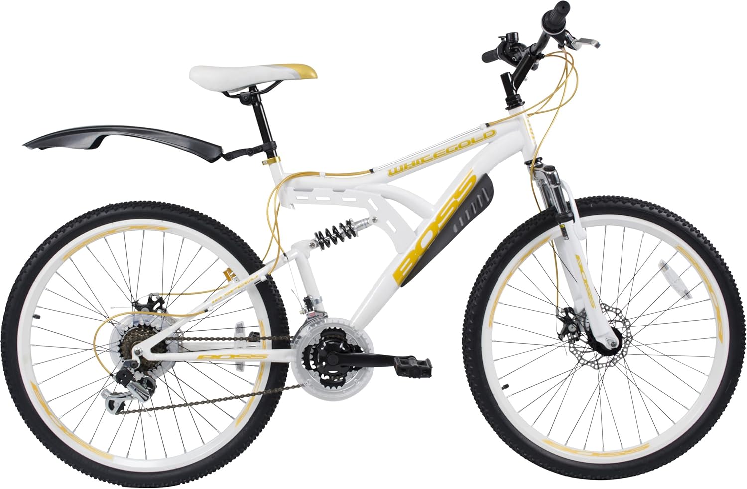 boss white gold mountain bike