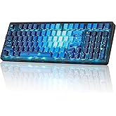 ZORNHER ZH980 Mechanical Keyboard,95% Blue Creamy Keyboard with Number Pad,Hot-Swappable Custom Gaming Keyboard,Shine Through Dye Sublimation PBT Keycaps,Creamy Sounding Linear Switches