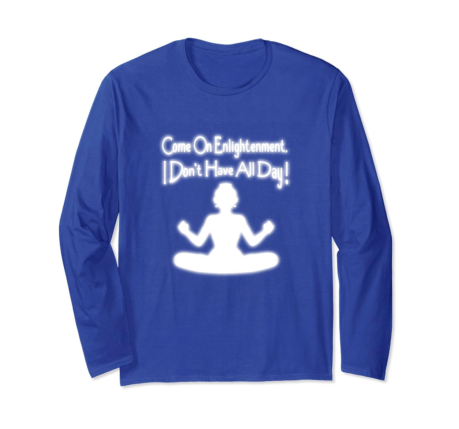 Funny Meditation Shirt Long Sleeve Yoga Pose Tshirt Clothing-anz