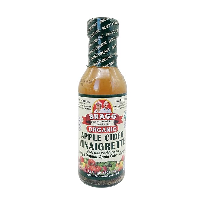 Amazon Com Bragg Organic Apple Cider Vinaigrette 12 Ounce Saffron Spices And Herbs Grocery Gourmet Food