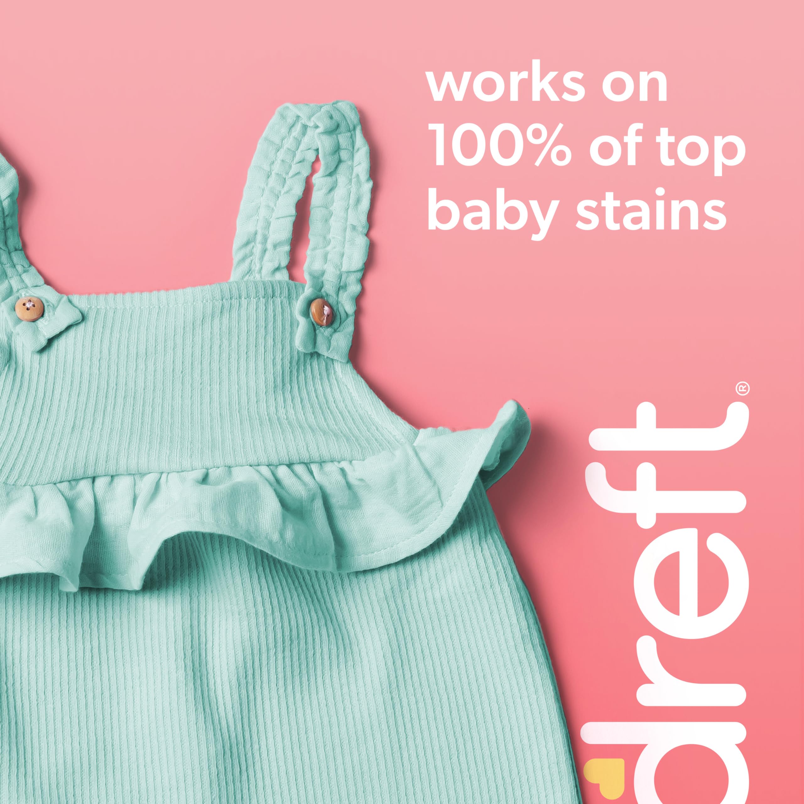 Bundle of Dreft Stage 2: Active Baby Liquid Laundry Detergent 114 Loads 165 fl oz + Blissfuls In-Wash Scent Booster Beads, Baby Fresh Scent, 24 oz