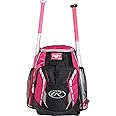 Rawlings | R400 Baseball & Softball Backpack Equipment Bag | T-Ball / Rec / Travel | Multiple Colors