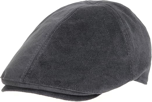 velvet flat cap