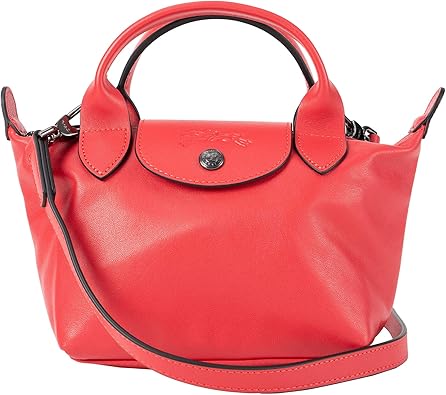 Amazon ロンシャン Longchamp ハンドバッグ 1500 757 545 ル プリアージュ キュイール レッド 赤 並行輸入品 ハンドバッグ