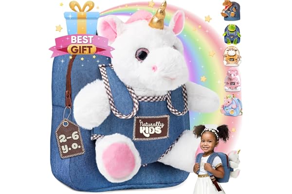 Unicorn Toys for Girls, 3 Year Old Girl Gifts Christmas, 2 Year Old Gifts Birthday, Toddler Unicorn Backpack