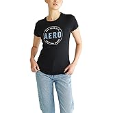 Aeropostale Women's Aero Short Sleeve Graphic Tee- Circle