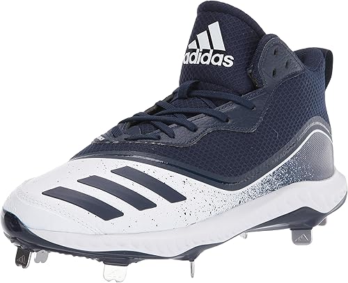 adidas men's icon v bounce mid metal baseball cleats