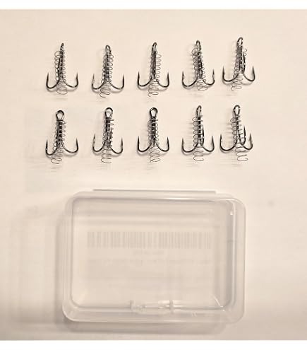 Amazon.com : Rod-N-Bobbs® Tackle Beacon® Catfish Dough Bait Spring Treble Hook (3 Pack)