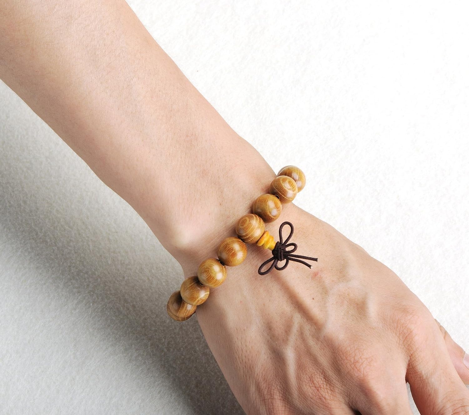 Thajaling Natural Wood Bead Bracelet Tibetan Buddhist Meditation Mala Prayer Beads Men Woman Elastic Bracelets - Image 4