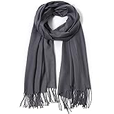 Cindy & Wendy Pashmina Shawls and Wraps Large Scarfs for Women Wedding Party Bridal Long Fashion Solid Shawl Wrap Fringes