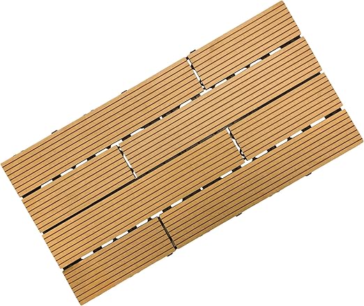 Samincom Deck Tiles Interlocking Wood Plastic Composites Patio