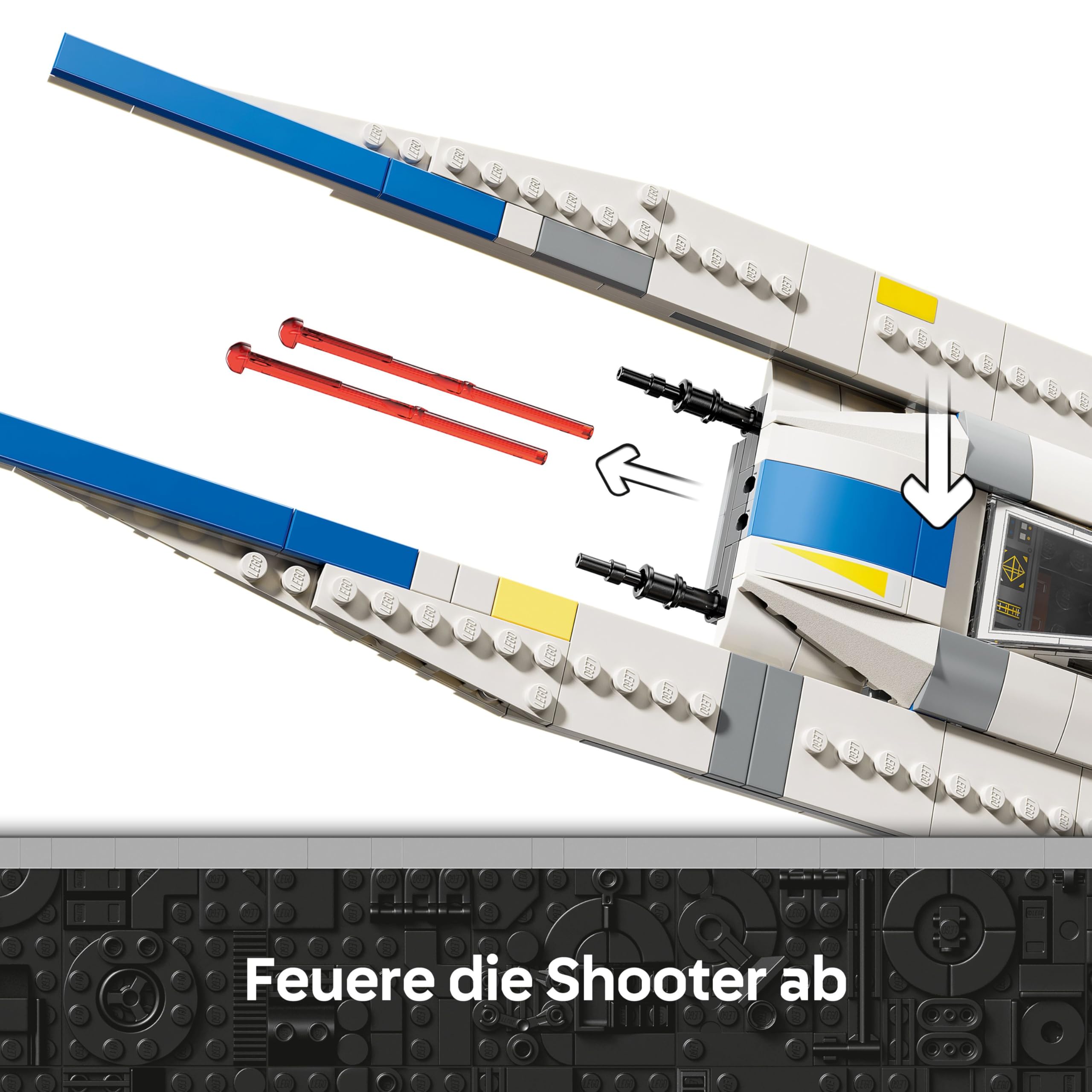 LEGO Star Wars 75399 Rebel U-Wing Starfighter - Spielzeug mit Schwenkflügelfunktion & 3 Minifiguren inkl. Cassian Andor & K-2SO Droidenfigur - Geschenk für Jungen ab 8 Jahren & Andor Staffel 2 Fans 5