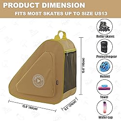HEXIFUL Skate Bag to Carry Ice Skates, Inline