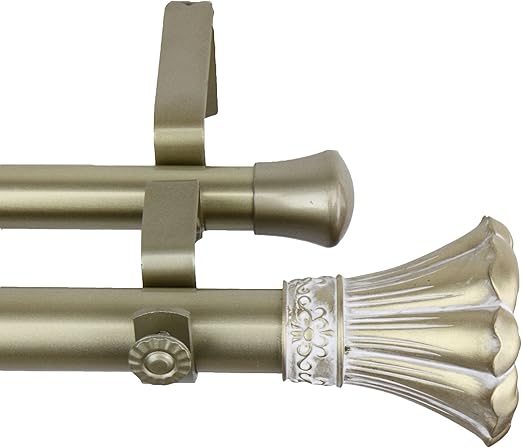 Amazon Com Rod Desyne Blossom 1 Od Double Set Curtain Rod 160