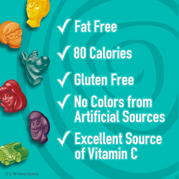 SCOOBY-DOO FRUIT FLAVORED SNACKS, GLUTEN FREE, KIDS SNACKS, VALUE PACK, 22 CT, 17.6 OZ