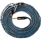 KBEAR ST16 Plus - Cable de extensión de auriculares de 16 hebras, cable de extensión de auriculares chapado en plata para KZ 