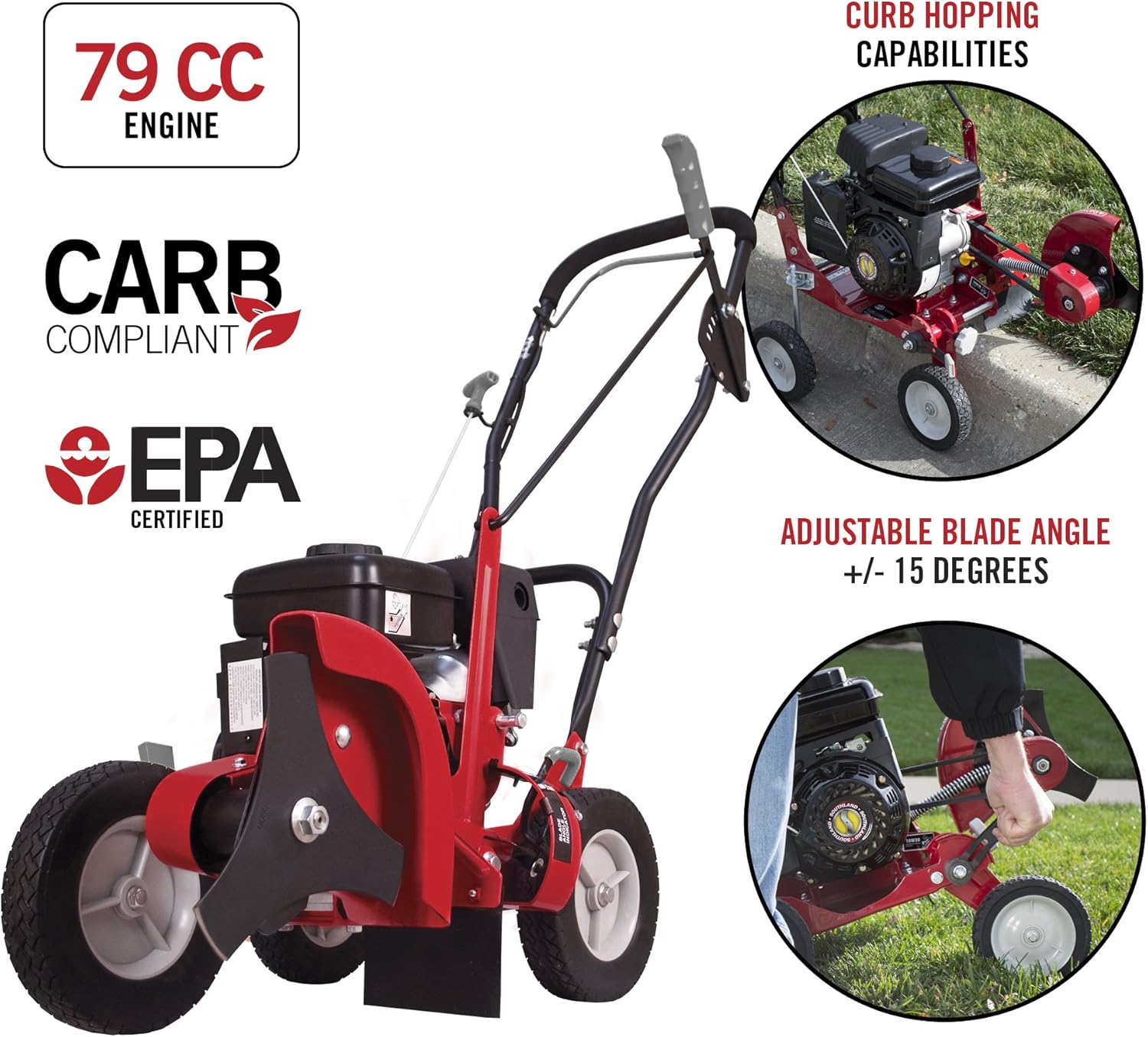 Southland SWLE0799 79cc Walk Behind Gas Lawn Edger & Stens 375-311 Star Edger Blade, Lesco 050568, Black : Garden & Outdoor