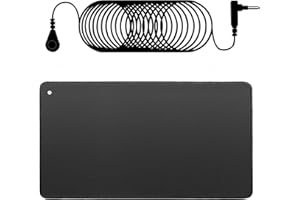 FXYSWGA Grounding Mat, Improves Sleep, 15ft Grounding Cord,Reconnect to The Earth EMF Recovery,for Foot Therapy, Universal Grounding Sleep Mat,Improve Energy,Sleep Assist and Helps with Anxiety (23.6"x13")