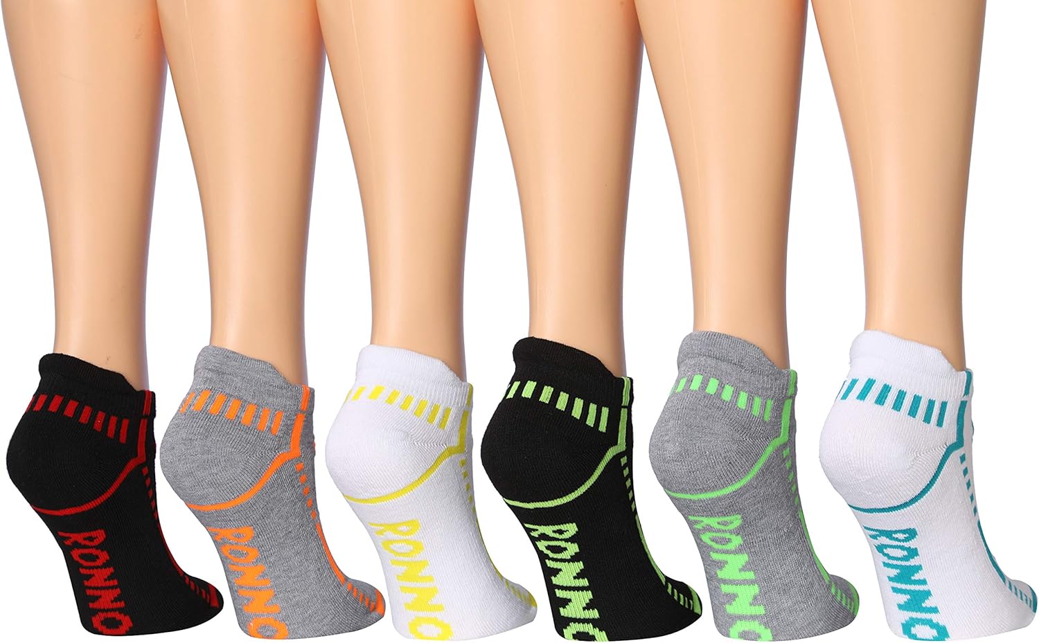 Ronnox Women's 12-Pairs Low Cut Running & Athletic Performance Tab Socks at  Women’s Clothing store