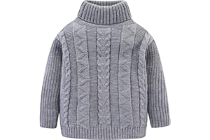 LittleSpring Little Boys Girls Pullover Sweaters Knitted Long Sleeve Warm Tops