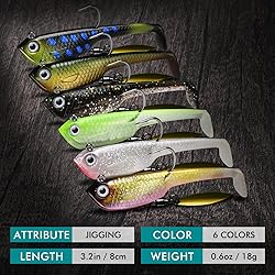 TRUSCEND Fishing Jigs Lures with Handmade Lead
