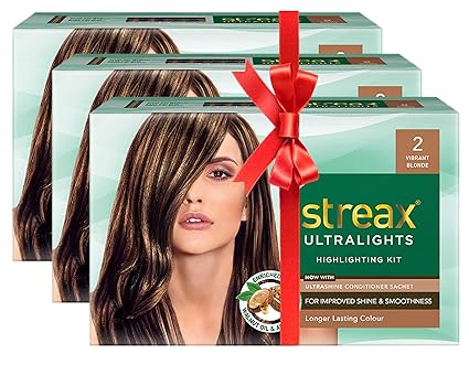 Streax Ultralights Highlighting Kit - 60g (Pack of 3) (Vibrant blonde)
