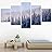 SIGNWIN 5 Panel Canvas Wall Art Modern Art Forest Multicolor Photography Relax/Calm Romantics Scenic for Home Decorations Ready to Hang - 60"x32"