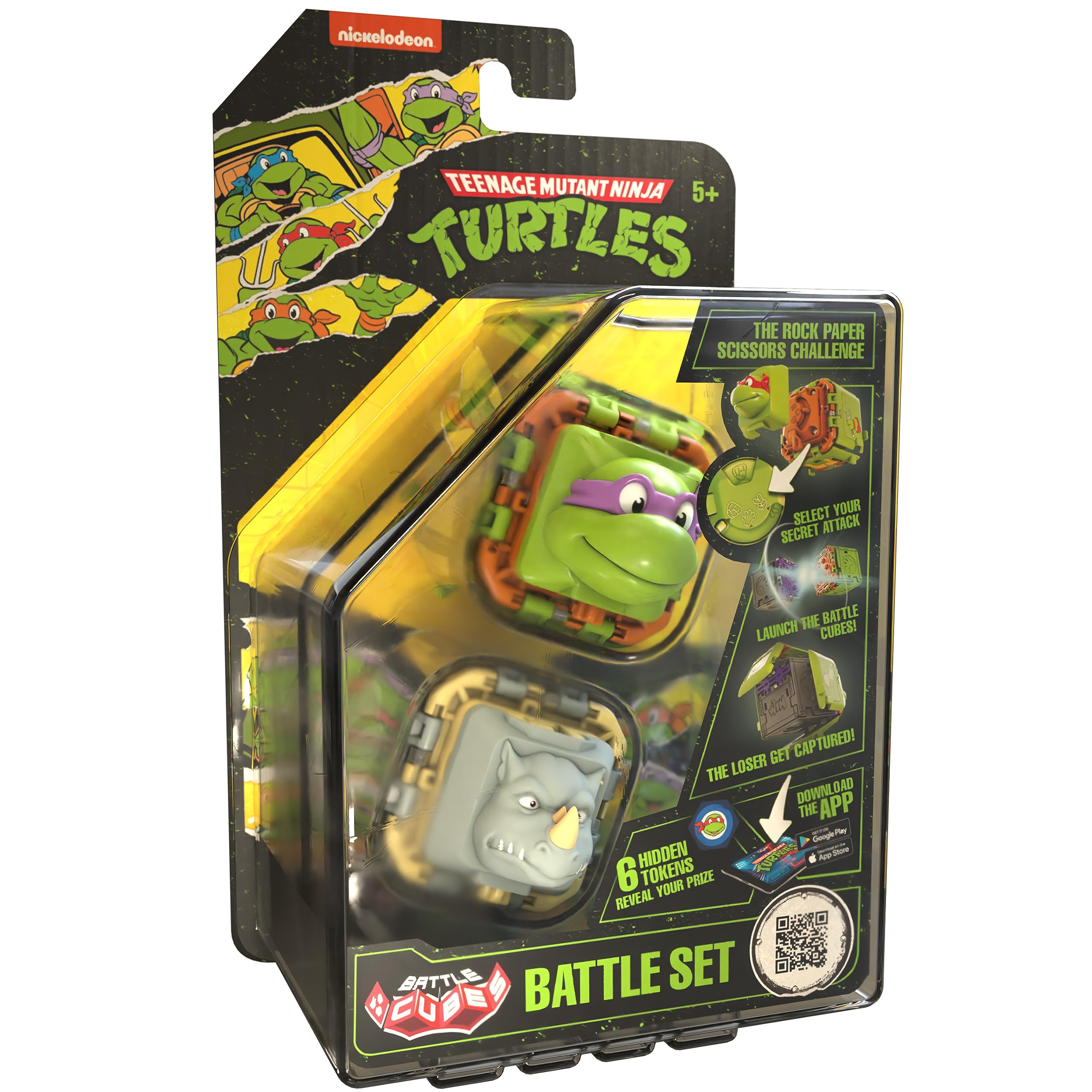 Battle Cubes Ninja Turtles Donatello Vs Rocksteady, Set of 2 - Battle Set — image 1