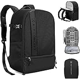 K&F CONCEPT Camera Backpacks for Photographers Travel Bag for Tripod Camera Lence Accessory with laptop compartment and Rain Cover Multi-Functional Camera Bags for Dslr Cameras