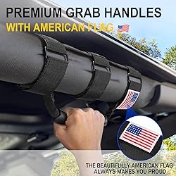 moveland Roll Bar Grab Handles with US Flag, 2 x