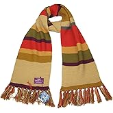 Doctor Who Fourth Doctor (Tom Baker) Shorter Scarf - Official BBC Licensed Scarf by LOVARZI