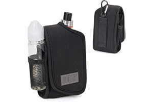 USA Gear Vape Pen Travel Case Belt Bag with Belt Loop & Carabiner Clip - Elastic Neoprene Vaporizer Pen Carry Case, Travel Pouch Fits E Juice, Mod Tanks, Cart Battery, Fits Most Vape Box Mod Kits