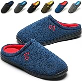 Men's Cozy House Slippers Indoor Shoes Memory Foam Insoles & Rubber Soles