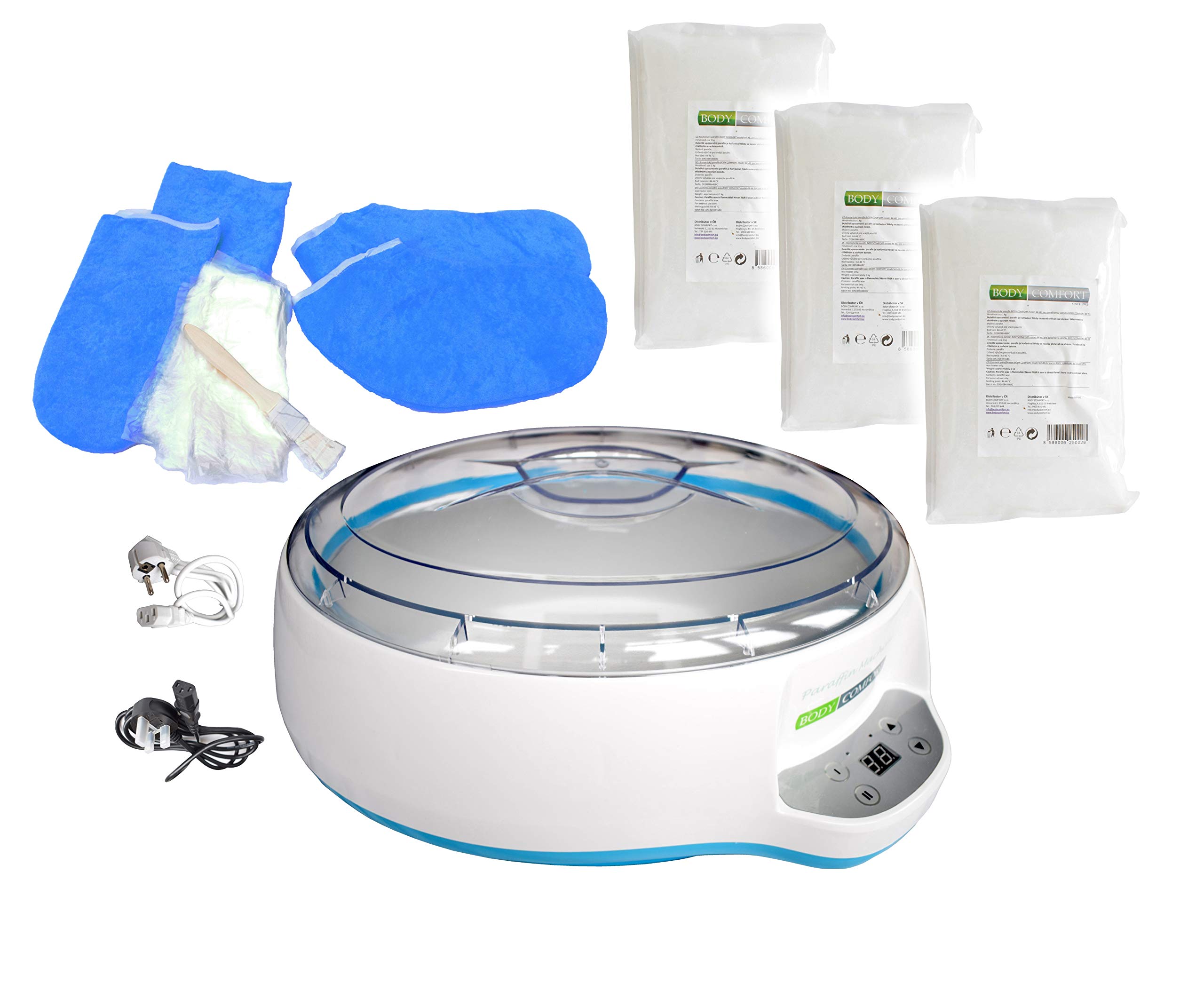 Feel+Enjoy Unique Extended Immersion Therapy for Silky Velvet Skin+Soothing Rheuma, Arthritis+Carpal Tunnel Comfort-Home + Salon-Paraffin Wax Spa BODY COMFORT BC 01