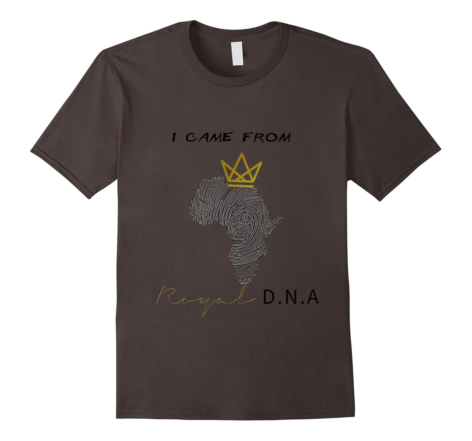 I Came from Royal DNA black independence t-shirt-ANZ