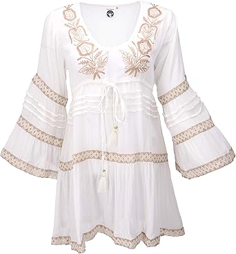 white hippie dress uk