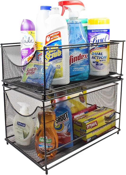 Amazon Com Sorbus Cabinet Organizer Set Mesh Storage Organizer