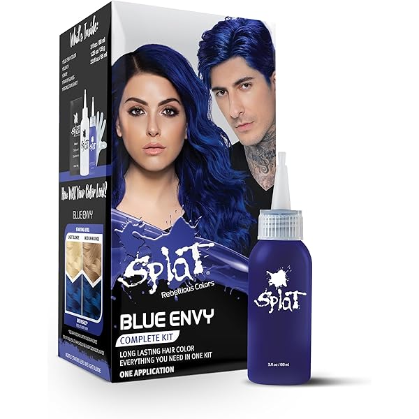 Amazon.com: Splat Midnight Azure Semi-Permanent Blue Hair Color
