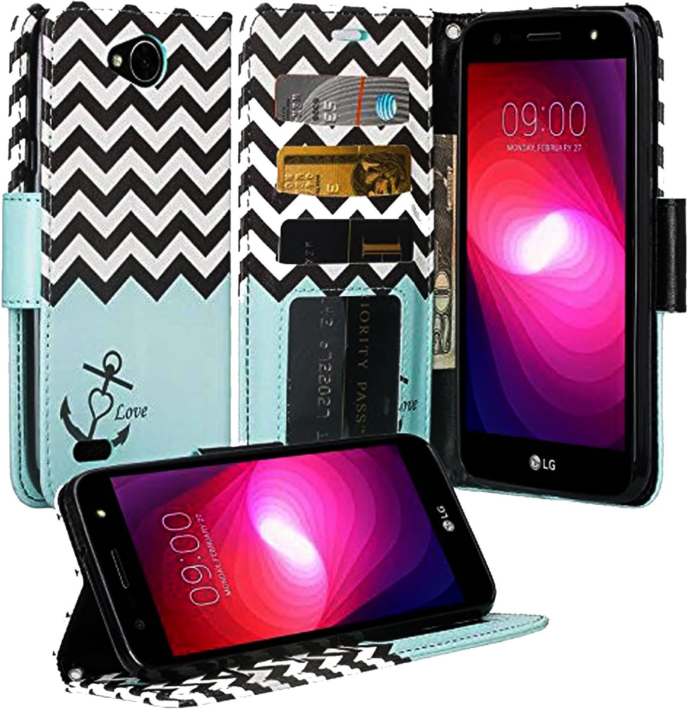 Best lg fiesta lte case wallet teal