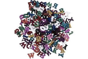 Generic Wooden Letters for Crafts 0.59 Inch Diy Alphabet Letter Ornaments Decorative Wood Letters for Home Wedding Party Baby