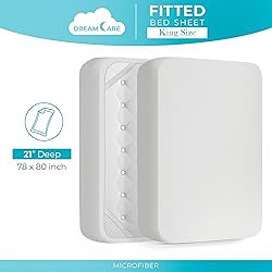 DREAMCARE King Fitted Sheet Only - Extra Deep
