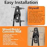 HSTMYFS Kitmiido Garage Hooks Set 10 Pack Double Wall Mount Heavy Duty view 5