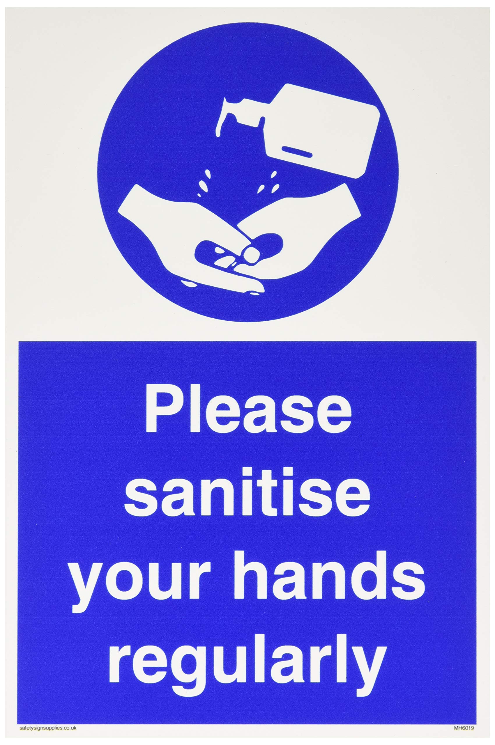 Please sanitise your hands regularly