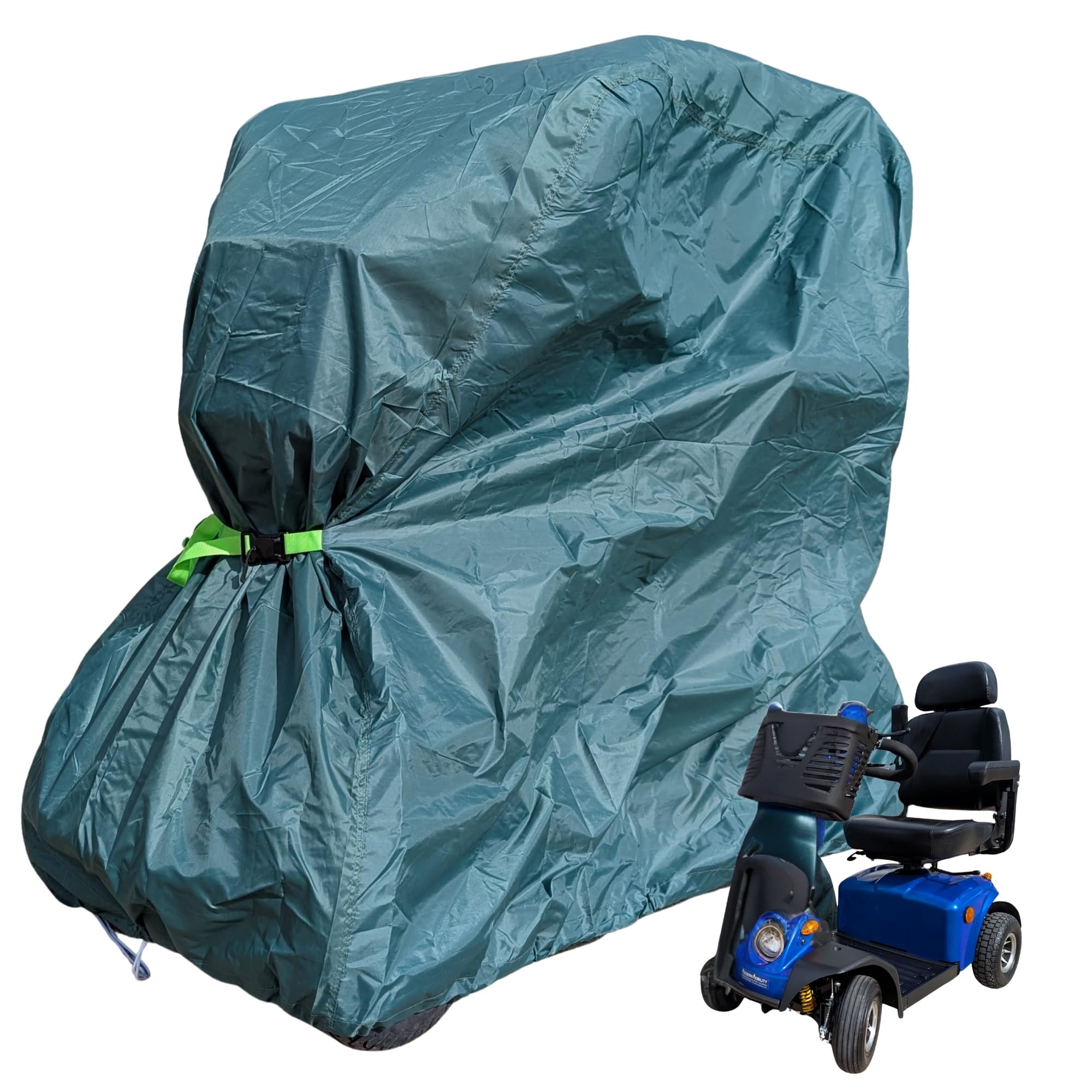 Waterproof Mobility Scooter Cover Large 147x71x140cm – Durable Lightweight 120D Fabric with Magnetic Clips & Drawstring – Weatherproof Storage Protector for Scooters & Wheelchairs by Speedwellstar