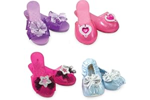 Melissa & Doug Costume Role Play Collection - Step in Style! Dress-Up Shoes Set (4 Pairs)