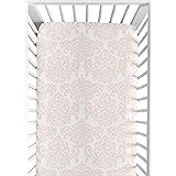 blue toile crib sheet