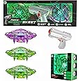 Force1 Scoot Skeet Drone Electronic Shooting Game Bundle - 2 Hand Drones with LED Toy Gun and 1 Scoot Drone (Green) Compatible with LED Blaster Gun Ultimate Electronic Target Game Set