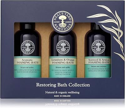 Neal's Yard Remedies Restoring Bath Scents Gift Set 3x100ml Vegan Cruelty-Free