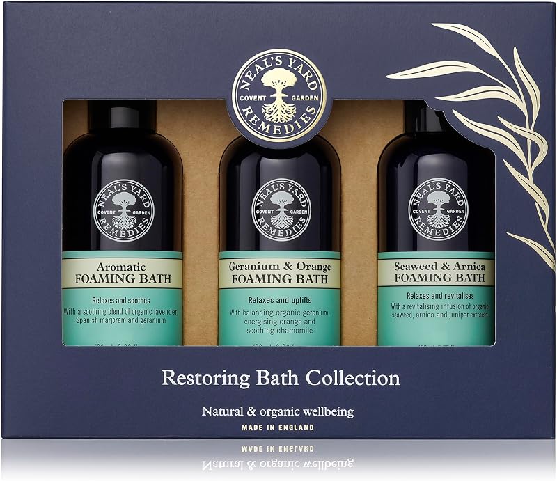 Neal's Yard Remedies Restoring Bath Scents Gift Set 3x100ml Vegan Cruelty-Free