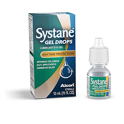 Systane Gel Drops Lubricant Eye Gel, Kariyar kowane lokaci, 0.33 Fulaid Ounce